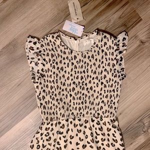 •ORANGE CREEK RUFFLE LEOPARD DRESS•